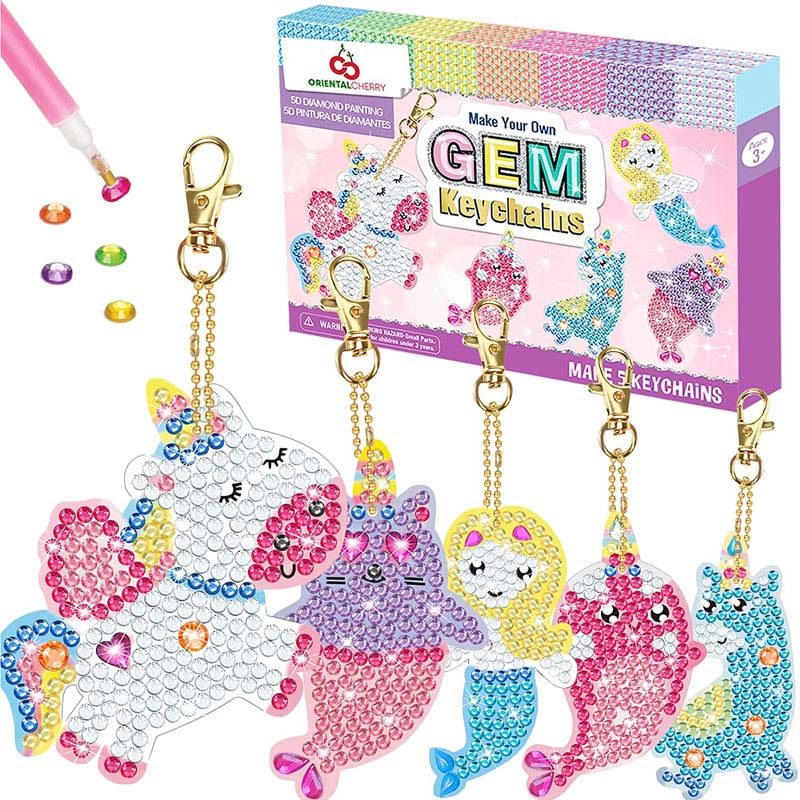 5D Diamond Keychains Ana DIY Art Crafts