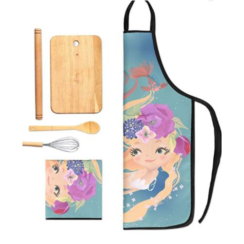 Ana Apron okhala ndi Collar