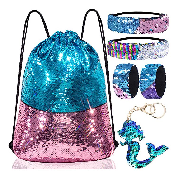 Chikwama Chosinthika cha Sequin Drawstring
