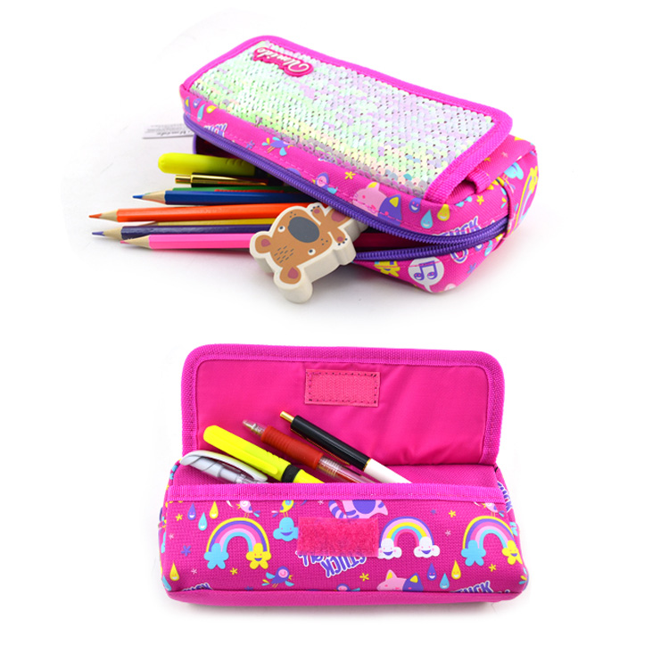 Sequins Polyester Cartoon Zipper Pensulo Chikwama
